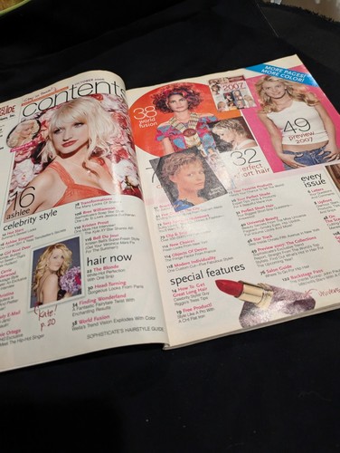 Y2K Hairstyle Magazine October 2006 Ashlee Simpson Vintage Paris Gwen - Picture 5 of 17