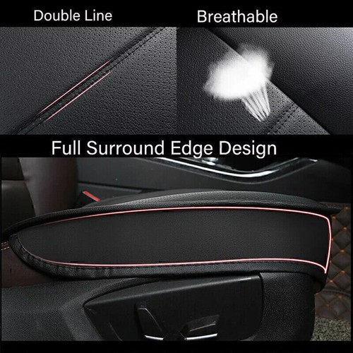 Cubierta de asiento de cuero perforado inferior de pasajero negra para Cadillac SRX 2010-2016 - Imagen 18 de 21