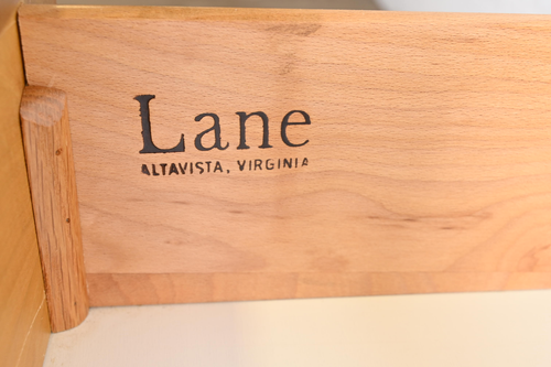 Milo Baughman Style Burl Wood Sideboard, Credenza, or Bar Cabinet, Refinished - Picture 9 of 11