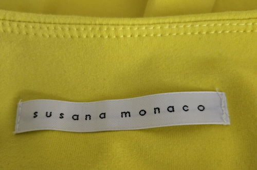 Susana Monaco Yellow Layered Tube Top Size XS New With Tags #1V327 - Picture 3 of 6