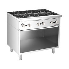 36" Commercial Natural Gas Range 6 Burners Gas Stove 150000BTU W/Storage Base