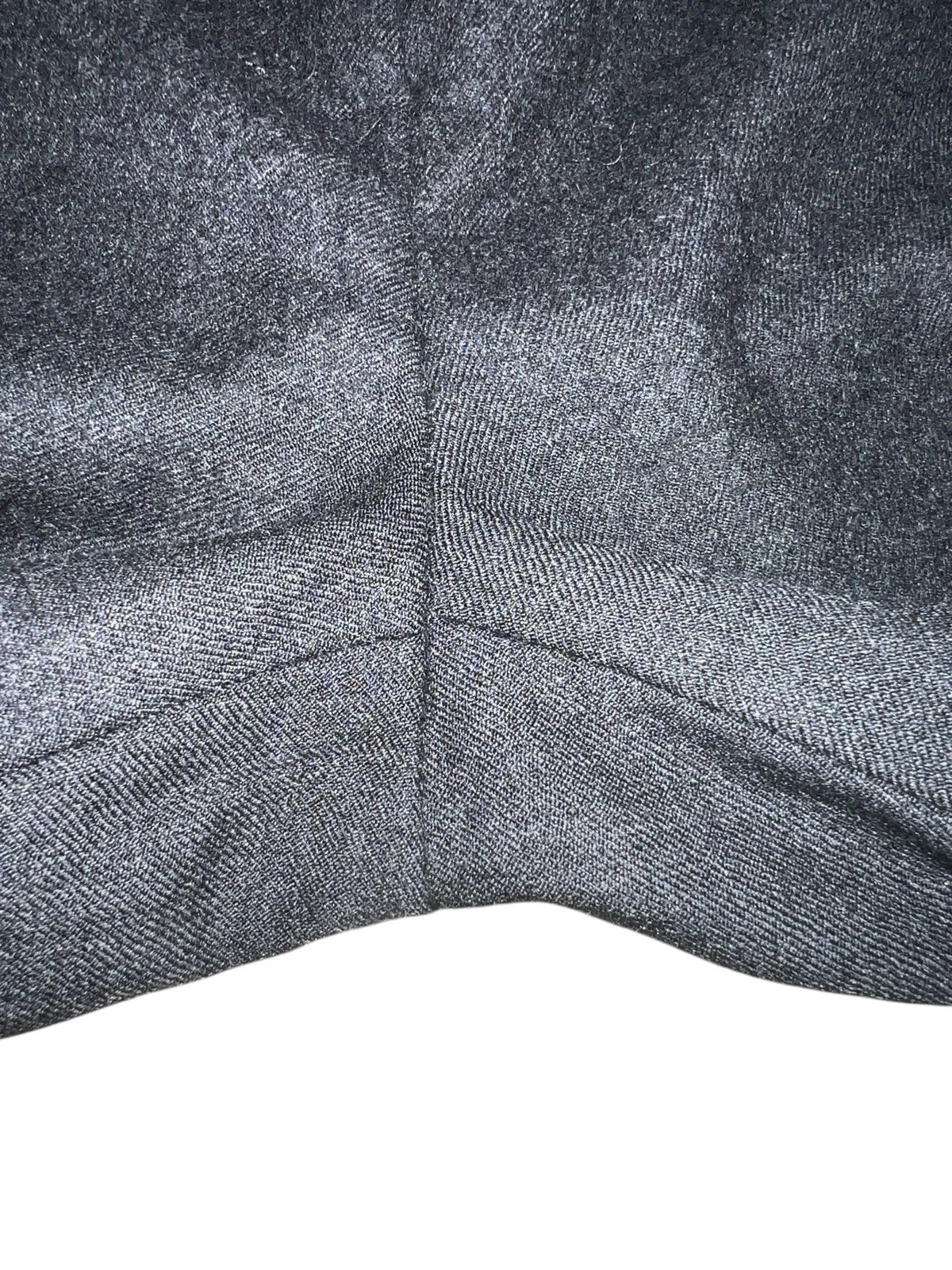 Pantaloni eleganti pantaloni pantaloni Miu Miu donna grigio gamba larga 100% lana vergine taglia 42