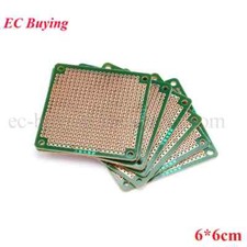 10pcs 6x6cm DIY Prototype Paper PCB Universal Circuit Board Single Side Board