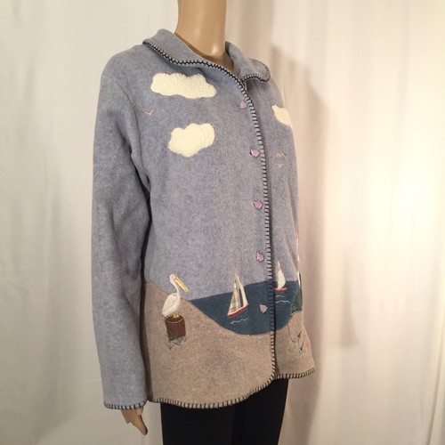 Northern Reflections Women's Size S Fleece Nautical Theme Jacket - Picture 2 of 8