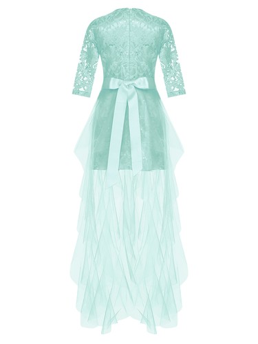 Girls Tulle Dress Sparkle Junior Bridesmaid Wedding Dress Pageant Prom Princess - Picture 61 of 68