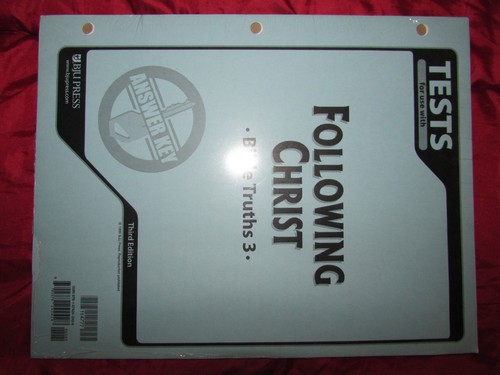 BJU PRESS, Bible Truths 3 Test Answer key 3rd ed, BRAND NEW! Homeschooling - Picture 2 of 5