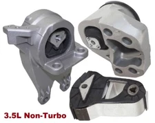 MMB196L 3pc Motor Mounts fit FWD 3.5L non-Turbo Engine 2011 - 2019 Ford Explorer