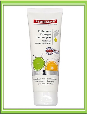 Pedibaehr Fußcreme Orange-Lemongras 125ml | 55,20/L