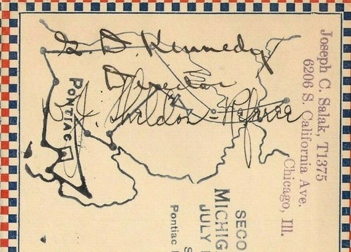 Zweite jährliche Michigan Air Tour. 10.-18. Juli 1930 Brief. Signiert vom Regisseur - Bild 2 von 3