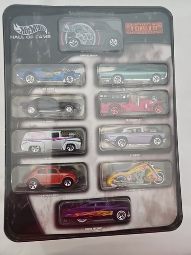 Hot Wheels 2003- Hall of Fame All Time Top Ten in Collector Tin New - Picture 8 of 15