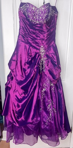 womens purple prom, evening dress size 12 - Picture 4 of 10
