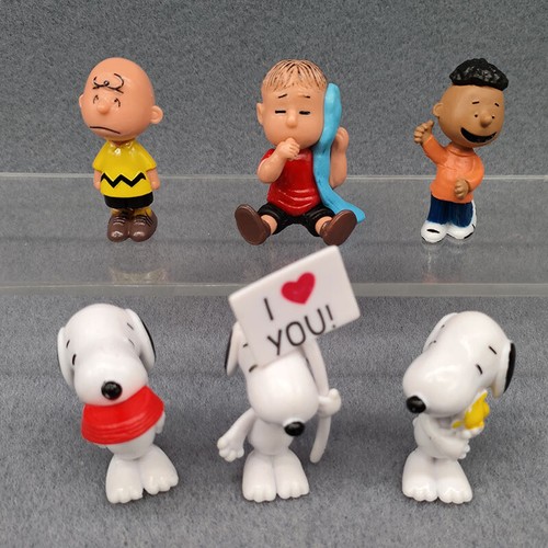 12Pcs Snoopy Action Figure Model Toy Figurines Cake Topper - Picture 2 of 10