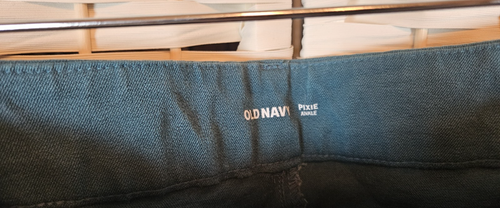 Old Navy Womens Sz 16 Teal Green Pixie Pants Classic Preppy Work Career - Picture 7 of 11