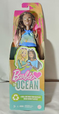 Mattel Barbie Loves The Ocean Beach Doll Made Of Recycled Plastics Black New!
