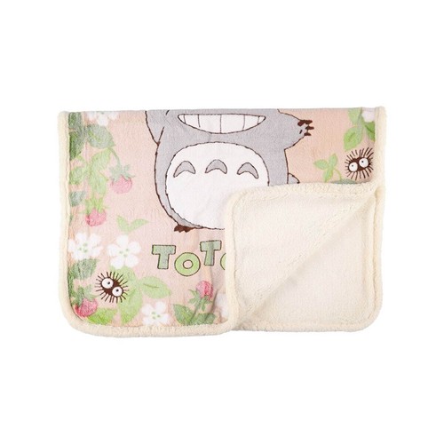 Marushin Ghibli My Neighbor Totoro ♡Half Blanket Strawberry H100×W140cm NEW - Picture 8 of 8