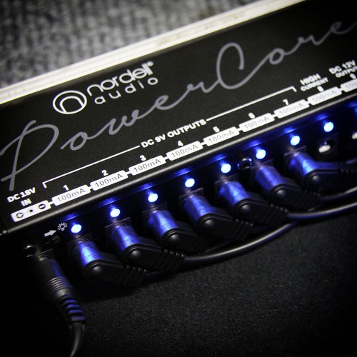 Pedalera efecto guitarra fuente de alimentación banco de ladrillos Reino Unido aislado 9v 12v 18v salida - Imagen 10 de 12