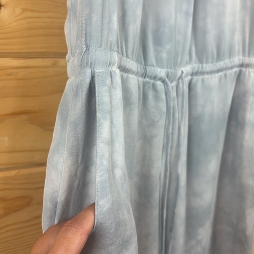 Cloth & Stone Anthropologie Jumpsuit Ice Blue Tie Dye Sleeveless Size XS - Picture 3 of 6