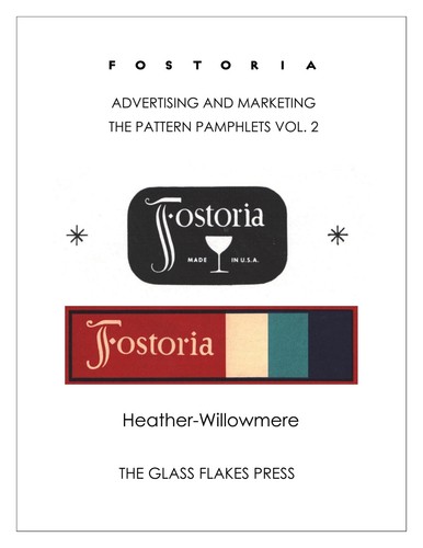 Fostoria Glass Pattern Pamphlets-2, Heather-Willowmere - Picture 1 of 12