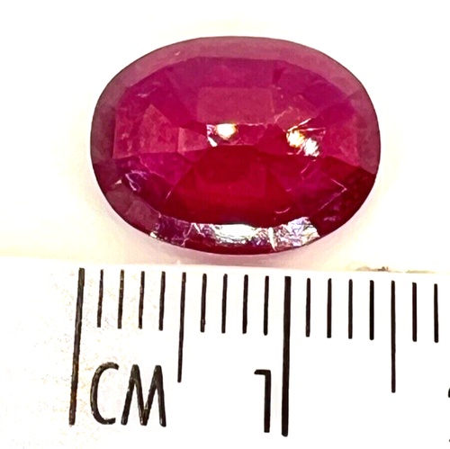 7.54 Cts. Madagascar Ruby, 14x11mm Oval Shape, Loose Stone - Picture 7 of 10