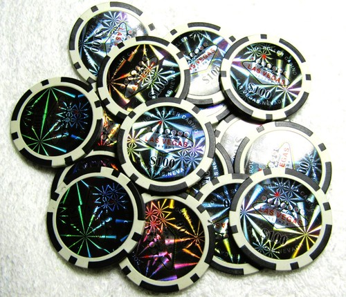 Authentic High Roller Casino Fabulous Las Vegas Nevada Black $100 Poker Chip - Picture 4 of 4