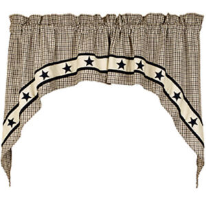 Black & Tan Farmhouse Star Swag Black & Tan Farmhouse Star Swag