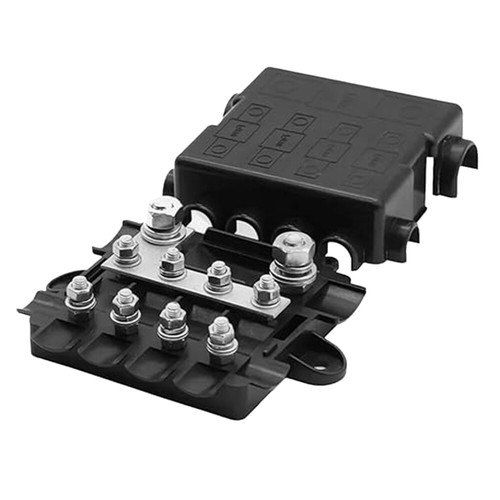 Power Distribution Fuse Box Block 500A Mega & 200A Midi Fuses Holder 12V & 24V - Picture 6 of 8