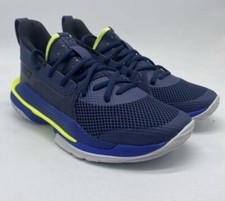 Under Armour Curry 7 size 4 Youth Navy NEW