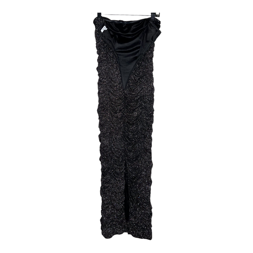 Sau Lee Farrah Glitter Ruched Midi Dress with Gloves - Picture 5 of 12