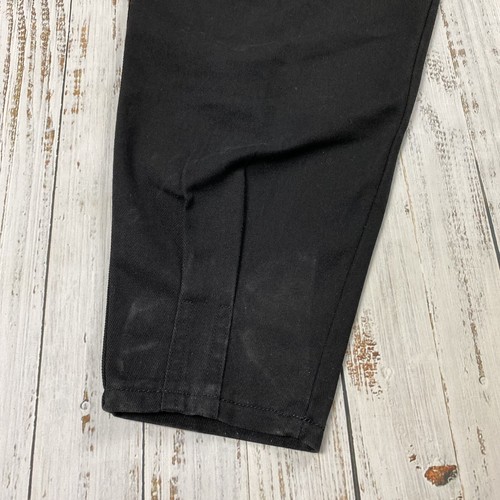 VTG 80S MDM DESIGNS BLACK BAGGY DENIM JEANS MC HAMMER TAPERED HIP HOP SIZE 34X28 - Picture 3 of 8