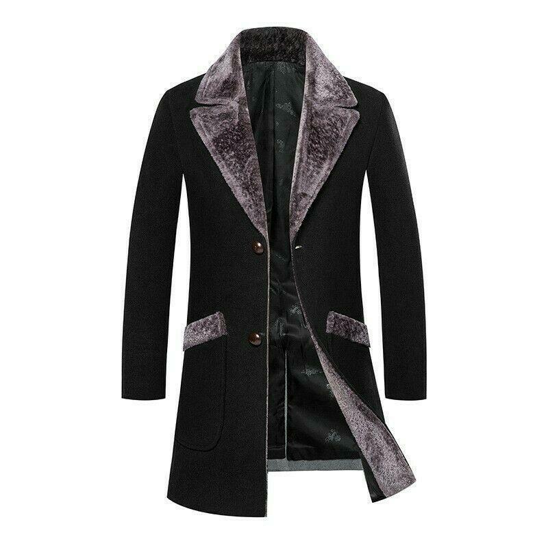 Fur trench coat mens best sale