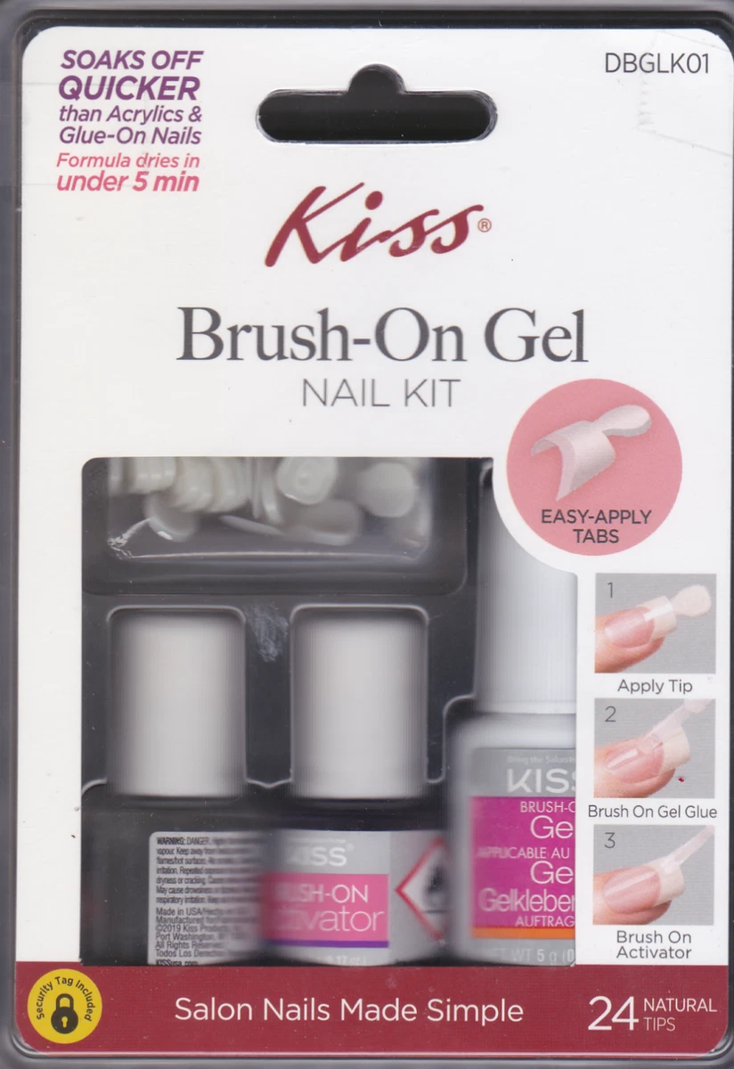 Kiss brush on sale gel nail kit