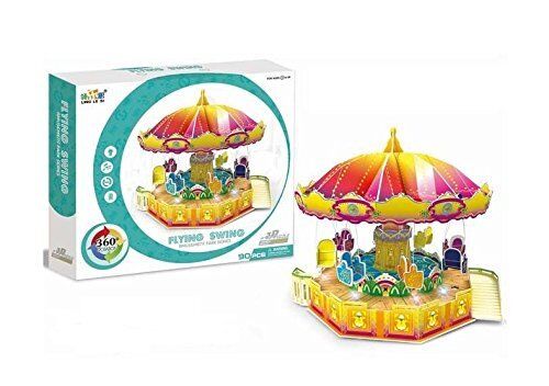 3D Puzzle Building Set, Amusement Park With Motor Lights, Sound , And Movement - Picture 8 of 13