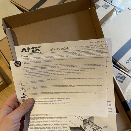 7 x AMX FG552-34 HPX-N102-ETH-R Cat6 Ethernet Module with Retractable Cable - Afbeelding 8 van 10