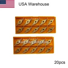 20pcs Carbide Turning Inserts VNMG331 VNMG160404 –MA ZM20 CNC Cutting Tools