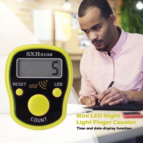 Mini Stitch Marker Row Finger Counter LCD Electronic Digital Display Hand Tally - Picture 5 of 24