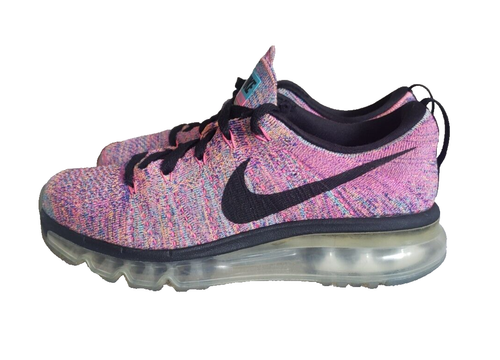 Nike Women's Flyknit Air Max 620659-404 Multicolor Running Shoes Sneakers Size 6 - Picture 6 of 11