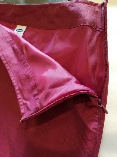 Lot 2 Old Navy Girls A Line Short Skirt XXL 16 Metalic Magenta Gray EUC No Flaw - Picture 3 of 4