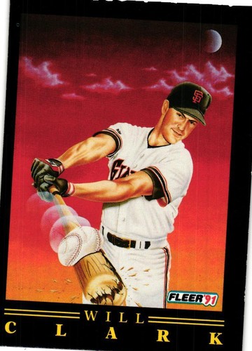 1991 Fleer #2 Will Clark Pro-Visions - Picture 1 of 2