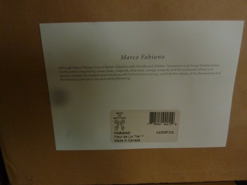 Juego de impresión de arte en madera francés Marco Fabiano - París y flor de Lis 11x11 pulgadas   Usado en excelente estado! - Imagen 7 de 8