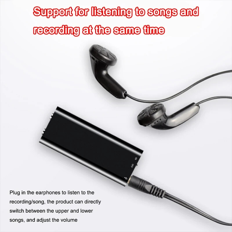 Super Mini Voice Activated Recorder 16/32GB Digital Dictaphone Audio Voice HD No - Picture 5 of 6