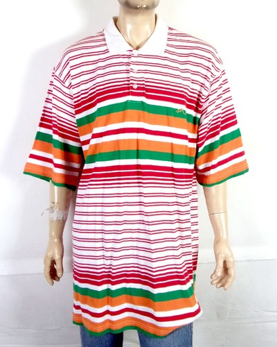 NWT new Indigo Thirty Bright Colorful Striped Men's Polo Shirt casual XXXL