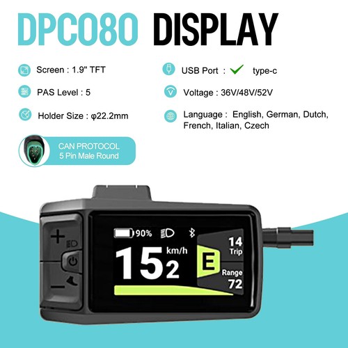 Bafang Display CAN Protocol for BAFANG Mid Drive Motor Kit Ebike Bicycle screen - Picture 6 of 12