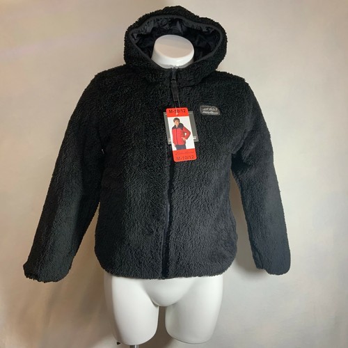 Eddie Bauer Kids Jacket Reversible Hooded Sherpa Fleece Water-Resistant Boys Top - Picture 11 of 12
