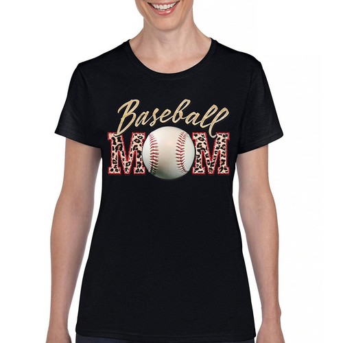 Baseball Mom T-Shirt Funny Mom of Boys Game Practice Mother's Day Women's Tee - Picture 1 of 50