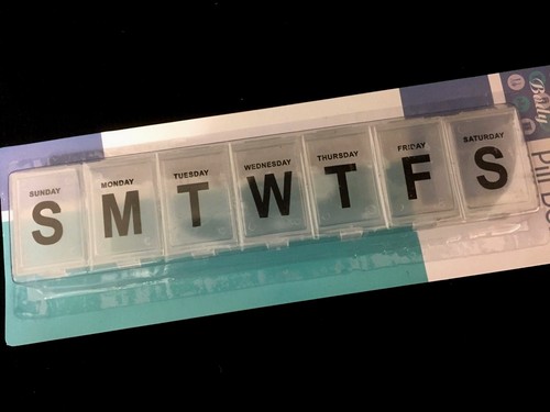 Jumbo Large Weekly Medicine Pill Box Container Organiser Clear Plastic 7 days - Picture 9 of 13