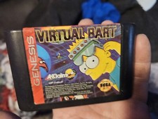 Sega Genesis Virtual Bart (1994) Cartridge Only - Tested, Works!