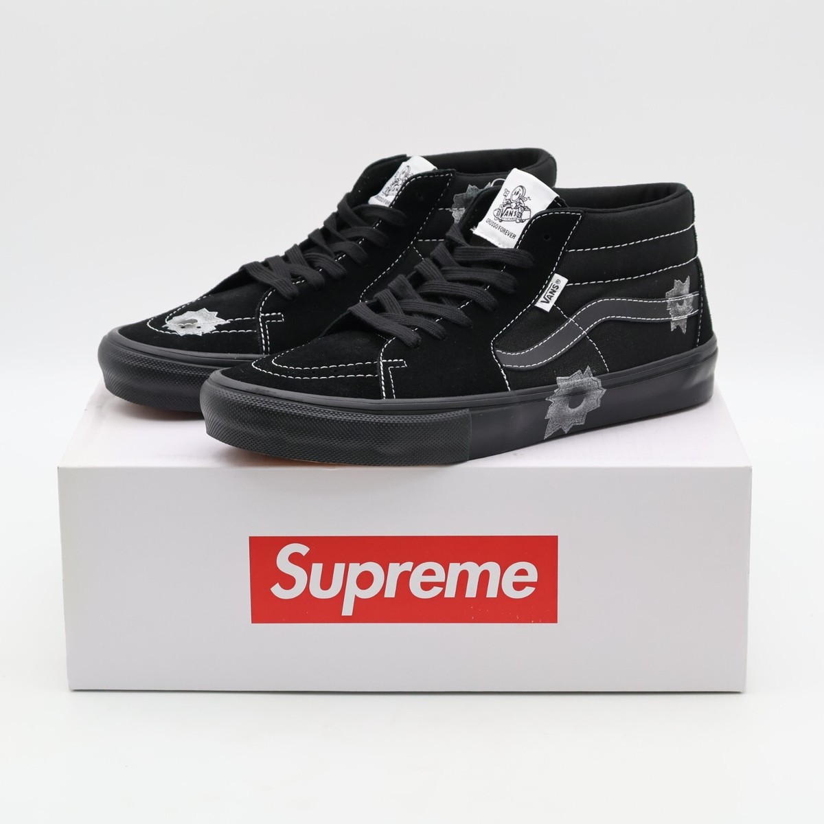 VN0A5KS1BLK Nate Lowman Supreme Vans Skate Grosso Mid Bullet