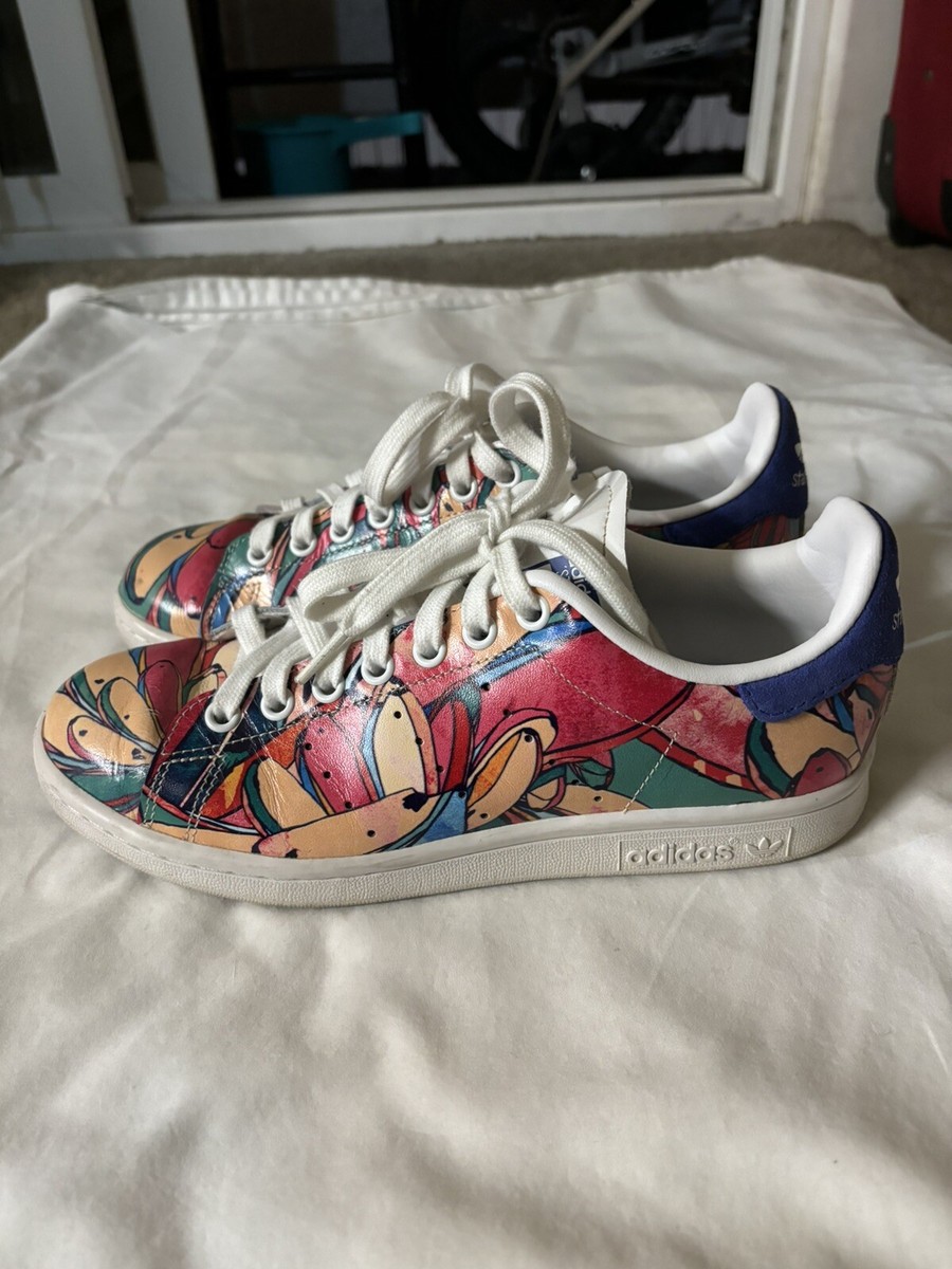 Adidas Stan Smith X The Farm Co. Women's Size 7 Multicolor Adidas Stan Smith X The Farm Co. Women's Size 7 Multicolor