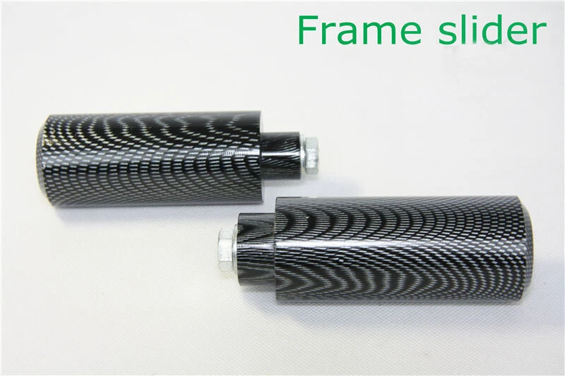 Protector de choque deslizante de cuadro extendido de carbono para Honda CBR600 F4 F4i 1996-2006 Foto 4 de 4