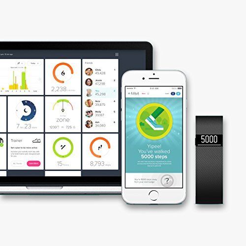 Fitbit Charge Wireless Activity and Sleep Wristband, Black, Small (FB404BKS) - Picture 3 of 3